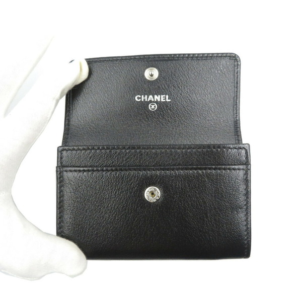 CHANEL Camellia Cocomark No. 15 Black Card Case - Picture 4 of 8